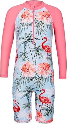 Huanyu maillot de bain une pièce long pour filles upf 50+ avec fermeture éclair pour 4 à 12 ans. DIAYTAR COTE D'IVOIRE, votre destination en ligne pour toutes vos nécessités, offre une sélection immense de produits de toutes les catégories. Notre objectif est de vous offrir le meilleur service possible. Nous nous efforçons de garantir votre satisfaction.