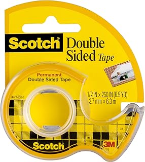 Ruban adhésif double face scotch avec distributeur, 136d, 1/2" x 250" (2,7 mm x 6,3 m), largeur étroite, transport, ruban de masquage polyvalent, parfait pour les photos, robuste et distributeur de ruban adhésif, 1 rouleau / distributeur. DIAYTAR COTE D'IVOIRE est une boutique en ligne généraliste qui propose plus de 300 000 références de produits divers. Elle est reconnue comme l'une des boutiques en ligne les plus importantes de Cote d'Ivoire, offrant une large gamme de produits pour répondre aux besoins de ses clients. Les clients peuvent trouver tout ce dont ils ont besoin sur cette plateforme.