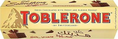 Chocolat au lait toblerone bdl - 100 g (paquet de 6). Avec plus de 300000 références, DIAYTAR COTE D'IVOIRE est le point de référence pour les consommateurs ivoiriens à la recherche de produits de qualité à des prix compétitifs. La boutique en ligne met régulièrement à jour ses collections pour refléter les dernières tendances et répondre aux besoins changeants de ses clients. Cela la positionne comme un acteur majeur dans le commerce électronique en Cote d'Ivoire.