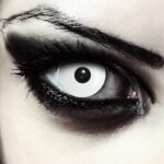 Lentilles de contact colorées souples jetables annuelles halloween cosplay avec étui - zombie