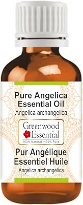 Huile essentielle d'angélique pure greenwood essential (angelica archangelica) 100 % naturelle de qualité