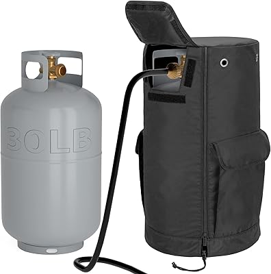 Couvercle de réservoir de propane samdeo de 30 livres avec couvercle latéral rabattable