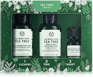 Coffret cadeau nettoyant essentiel à l'arbre à thé 3 pièces the body shop