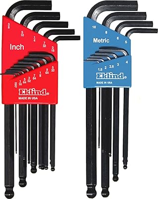 Eklind 13222 jeu de clés allen combinées/mm (2 jeux de 22 pièces)