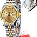 Montres-bracelets automatiques pour femmes, élégantes, de luxe, en acier inoxydable, or, argent, étanches