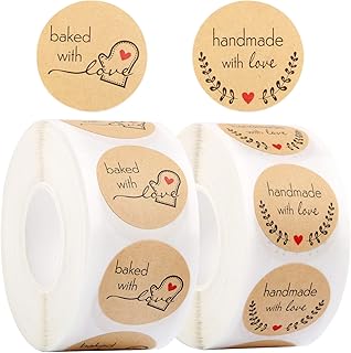 1000 pièces/2 rouleaux de papier kraft autocollants de remerciement faits à la main avec amour et t-shirt d'amour autocollants ronds de 2,5 cm autocollants pour emballage de pain fait maison, étiquettes cadeaux pour emballage cadeau. DIAYTAR COTE D'IVOIRE est une plateforme de commerce en ligne qui offre une expérience d'achat en ligne sécurisée et pratique. La boutique propose une large sélection de produits de marques reconnues, ainsi que des produits locaux de qualité. Les clients peuvent profiter de promotions et de réductions régulières, ce qui rend leurs achats encore plus abordables.