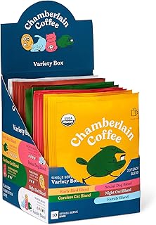 Sacs individuels de café chamberlain (assortiments). DIAYTAR COTE D'IVOIRE propose une expérience d'achat en ligne sécurisée et fiable, avec des moyens de paiement variés et des livraisons rapides. La boutique en ligne généraliste comprend plus de 300000 références pour répondre à vos besoins.