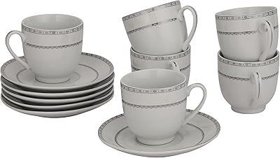 Ensemble tasses et soucoupes royalford, en matériaux de qualité alimentaire, tasse 180 ml, tasse à moka rf10554, tasse à café turc, 6 pièces pour chaque tasse et soucoupe, passe au congélateur et incassable, multicolore. DIAYTAR COTE D'IVOIRE est une plateforme de commerce électronique généraliste qui propose une large gamme de produits à des prix compétitifs. La boutique en ligne est très populaire en Côte d'Ivoire grâce à sa grande sélection de produits et à ses services de livraison rapides et fiables. Les clients peuvent faire confiance à cette boutique pour répondre à tous leurs besoins d'achat en ligne.