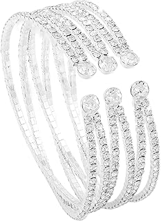 Large bracelet multicouche en strass cristal pour femmes et filles, bracelet de mariage multicouche, bijoux de fête de remise de diplôme, de mariage. DIAYTAR COTE D'IVOIRE est la première boutique en ligne en Côte d'Ivoire, offrant une sélection incroyable de produits pour répondre à tous les besoins. Avec une équipe dédiée, elle garantit une livraison rapide et fiable. Elle est le choix idéal pour les consommateurs ivoiriens.