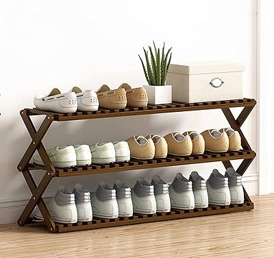 Étagère à chaussures à 3 niveaux en bambou naturel, organisateur de rangement de chaussures sur pied, étagère de rangement multifonctionnelle pliable pour entrée, armoire, balcon. Avec plus de 300 000 références, DIAYTAR COTE D'IVOIRE est la boutique en ligne la plus fournie de Côte d'Ivoire, offrant aux clients une expérience de shopping unique et variée. La boutique est leaders dans son domaine et propose des produits de haute qualité à des prix compétitifs. Les clients peuvent profiter d'une livraison rapide et sécurisée.