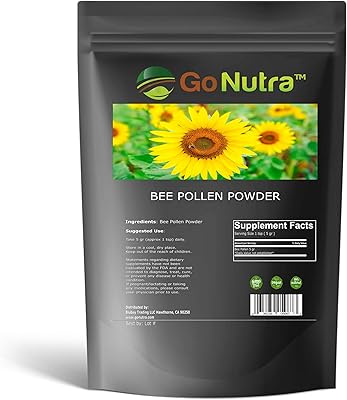 Poudre de pollen d'abeille 236 ml | pur naturel végétalien sans ogm