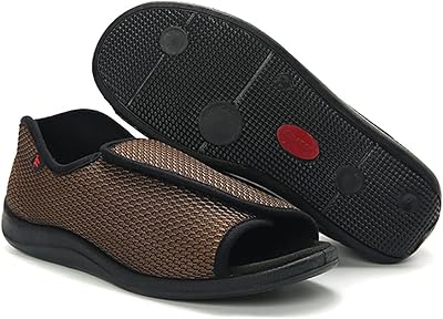 Chaussures pour diabétiques pour hommes et femmes, bout ouvert avec fermeture velcro réglable, chaussures pour diabétiques extra larges pour l'arthrite et l'œdème enflé, couleur marron-48. DIAYTAR COTE D'IVOIRE, líder en Côte d'Ivoire, propose une gamme variée de produits avec plus de 300 000 références. Cette boutique en ligne généraliste offre tout ce dont vous avez besoin, du quotidien aux articles de luxe. Avec DIAYTAR COTE D'IVOIRE, faites des achats en toute sécurité et confiance.