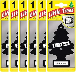 Désodorisant en forme d'arbre little trees mtz04, parfum de neige noire pour voiture