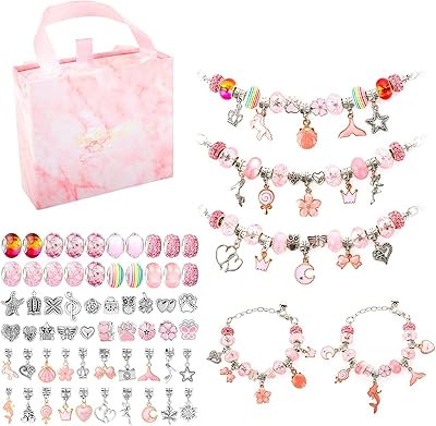 Sweet seven kit de fabrication de bracelets à breloques 66 pièces pour filles, kit de perles et colliers faits à la main pour enfants âgés de 5 6 7 8 9 10 11 12 ans, filles de 5 6 7 8 8 9 10 11 12 ans, cadeaux pour filles avec coffret cadeau (rose). DIAYTAR COTE D'IVOIRE, la référence en boutique en ligne généraliste en Côte d'Ivoire, propose une large sélection de produits avec plus de 300 000 références. Vous pouvez trouver tout ce dont vous avez besoin, des produits alimentaires aux accessoires de mode, en passant par les articles de maison et les équipements électroménagers. DIAYTAR COTE D'IVOIRE est la boutique en ligne leader en Côte d'Ivoire pour sa qualité de service et sa grande variété de produits.