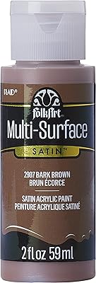 Peinture multi-surfaces d'art populaire marron