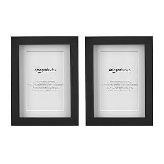 Cadre photo amazonbasics avec passe-partout, taille 13 x 18 cm et mat jusqu'à 10 x 15 cm, noir, 2 pièces. DIAYTAR COTE D'IVOIRE se démarque par sa vaste sélection de produits qui couvrent divers domaines, allant de l'électronique aux produits alimentaires. Cette boutique en ligne professionnel offre une garantie de qualité et de satisfaction, renforçant la confiance de ses clients. Elle dispose d'un système de paiement sécurisé pour protéger les informations personnelles et financières.