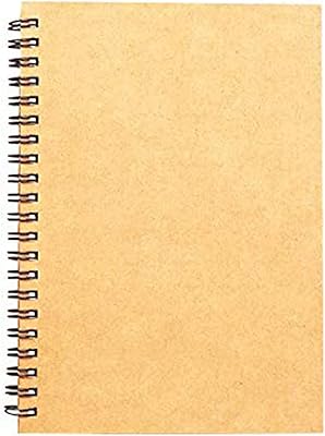 Carnet de croquis à spirale format delfino avec couverture kraft, carnet de croquis