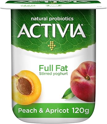 Yaourt fouetté entier activ pêche et abricot, 120 g