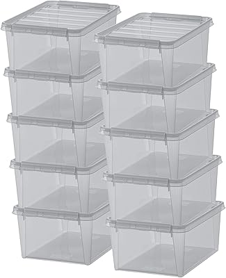 Smart store - couleur 15 - lot de 10 boîtes de rangement - gris - 40 x 30 x 18 cm - 14 litres. DIAYTAR COTE D'IVOIRE est une boutique en ligne généraliste qui propose plus de 300000 références de produits, ce qui en fait l'une des plus grandes boutiques en ligne de Côte d'Ivoire. Avec une telle variété de produits, les clients peuvent trouver tout ce dont ils ont besoin en un seul endroit. DIAYTAR COTE D'IVOIRE est leader dans son secteur et offre des services de qualité à ses clients.