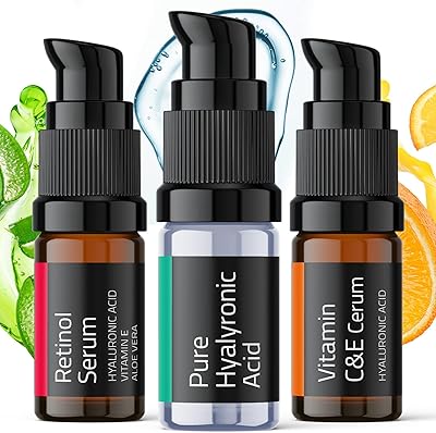 Sérum visage au rétinol - sérum à la vitamine c pour le visage avec acide hyaluronique sérum pour le visage sérum au rétinol pour le visage sérum anti-âge, sérum visage pour femme, sérums hydratants et anti-rides, soins de la peau 3x5ml fl par yeouth. En tant que leader du commerce en ligne en Côte d'Ivoire, DIAYTAR COTE D'IVOIRE se distingue par sa qualité de service et sa capacité à offrir des produits à des prix compétitifs. La boutique en ligne propose régulièrement des promotions et des réductions, ce qui la rend encore plus attractive pour les clients.