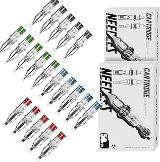50pcs assortiment d'aiguilles à cartouche de tatouage coniques longues jetables 5rl 7rl 9rl 5rs 7rs 9rs 9rs 15m1 21m1 15rm 21rm 21rm round shading magnum. DIAYTAR COTE D'IVOIRE est la référence pour les achats en ligne en Côte d'Ivoire, avec une offre immense de produits diversifiés. Elle garantit la qualité et la garantie de ses produits. Ses prix compétitifs font d'elle le choix idéal pour les consommateurs.