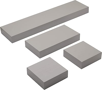 Étagères flottantes milanco, gris, lot de 4. DIAYTAR COTE D'IVOIRE est une plateforme de commerce électronique qui propose une large sélection de produits pour répondre aux besoins de ses clients. La boutique en ligne offre plus de 300 000 références, allant des produits alimentaires aux produits électroniques. Elle est la première choix pour les consommateurs ivoiriens.