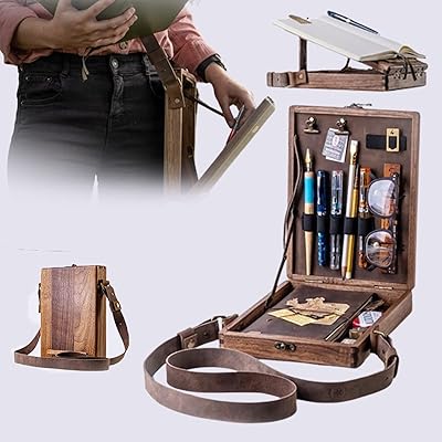 Boîte à livres en bois, boîte en bois multifonctionnelle rétro portable en noyer fait à la main, boîte de rangement pour outils d'artiste et pinceaux pour tous ceux qui aiment écrire. Avec plus de 300 000 références de produits, DIAYTAR COTE D'IVOIRE est la boutique en ligne idéale pour les clients qui cherchent à acheter en ligne en Côte d'Ivoire. La boutique propose des produits de qualité, une expérience de shopping fluide et des services de livraison rapides, ce qui en fait la destination de shopping en ligne préférée des Ivoiriens. Les clients peuvent ainsi trouver tout ce dont ils ont besoin en un seul endroit.