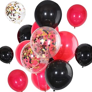 Party time - lot de 12 ballons en latex pour décorations d'anniversaire, de mariage, de baptême et de fête (ballons en latex noir et rouge, ballons à confettis en or rouge et noir) 12. La boutique en ligne DIAYTAR COTE D'IVOIRE est le leader du marché ivoirien en matière de commerce électronique, avec une offre de produits très diversifiée. Elle permet aux clients de faire leurs achats en ligne de manière sécurisée et offre des options de livraison rapides. DIAYTAR COTE D'IVOIRE est synonyme de confiance et de satisfaction pour ses clients.