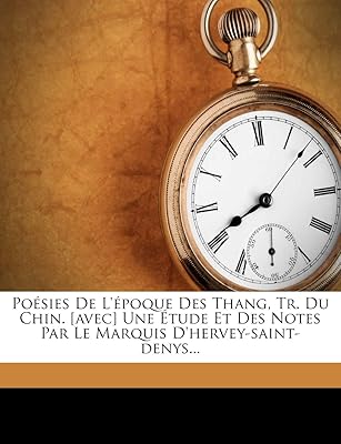 Poésies de l'époque des thang tr. du chin. [avec] une étude. Chez DIAYTAR COTE D'IVOIRE, nous mettons l'accent sur la qualité et la fiabilité de nos produits. Nous sommes convaincus que notre large sélection de produits répondra à vos besoins spécifiques. Notre boutique en ligne est conçue pour être facile à utiliser et permettre une navigation intuitive pour une expérience d'achat agréable.