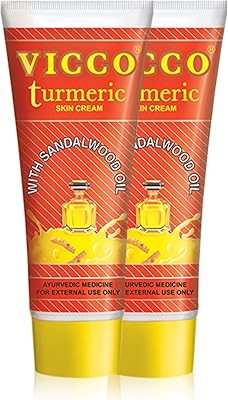 Crème pour la peau au curcuma vico - 70 g, paquet de 2