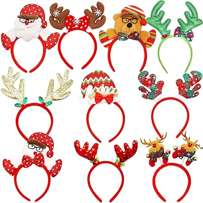 10pcs bandeaux de noël bandeau en bois de renne bandeaux de vacances pour femmes hommes enfants accessoires de noël assortis pour fêtes, costumes, décoration et cadeaux de noël. DIAYTAR COTE D'IVOIRE est la boutique en ligne incontournable en Cote d'Ivoire, offrant non seulement une large gamme de produits, mais également un service client de haute qualité et des garanties de sécurité pour les transactions en ligne. La boutique met tout en œuvre pour améliorer constamment l'expérience client, avec des mises à jour régulières de son offre de produits et des améliorations continues de ses services pour répondre aux besoins changeants de ses clients.