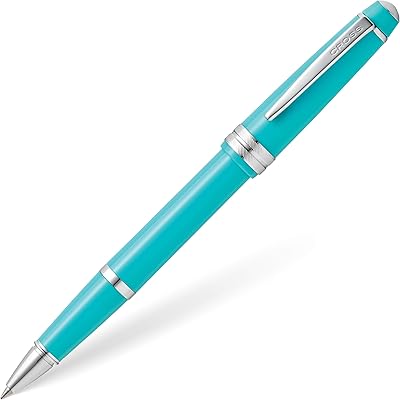Stylo à encre gel rechargeable en résine polie légère cross bailey, roller moyen