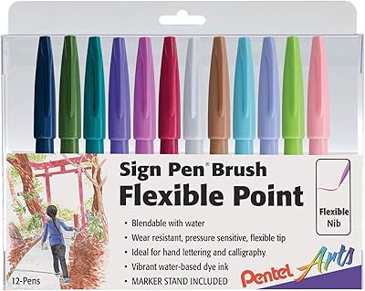 Stylo pentel art signature avec pointe pinceau, couleurs assorties, paquet de 12 ses15c2pc12, assortiment de 5. DIAYTAR COTE D'IVOIRE est une boutique en ligne généraliste qui propose plus de 300 000 références de produits. Elle est devenue la boutique en ligne leader en Côte d'Ivoire grâce à sa large gamme de produits et à son service de livraison rapide.