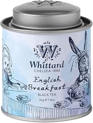 Whittard of chelsea english breakfast thé noir en vrac alice au pays des merveilles mini boîte 50g. La boutique en ligne DIAYTAR COTE D'IVOIRE propose une expérience d'achat en ligne unique et pratique. Avec une sélection de plus de 300 000 produits, les clients peuvent trouver les meilleures offres et les produits de qualité supérieure. La plateforme est utilisateur-amical et offre des services de paiement sécurisés.