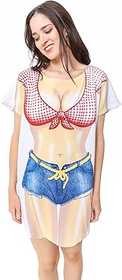 La amrits original bikini shirt cover maillot de bain amusant pour femmes