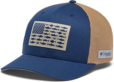 Casquette en maille columbia pfg fish flag unisexe adulte - chapeau bas