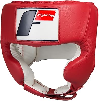 Couvre-chef de compétition de boxe fighting sports usa (joues), rouge, l