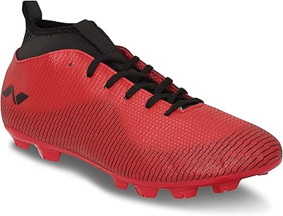 Clou de football pro carbonite 4.0, rouge et noir, moyen