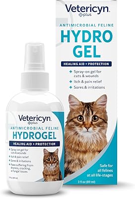 Hydrogel antimicrobien vetericin plus feline. favorise la cicatrisation des plaies des sutures