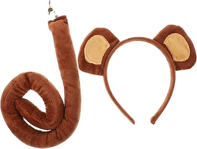 Fomiyes kit bandeau et queue de déguisement oreilles de singe, bandeau oreilles moelleuses pour halloween, accessoires de cosplay d'animaux, fournitures de fête. La boutique en ligne DIAYTAR COTE D'IVOIRE permet à ses clients de bénéficier d'une expérience d'achat en ligne confortable et sécurisée. Elle dispose d'un système de paiement fiable et d'une livraison rapide pour que les clients reçoivent leurs commandes dans les délais impartis. C'est un choix de confiance pour les ivoiriens.