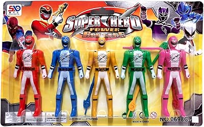 Party time - 1 lot de 5 figurines de super-héros, multi pack 4,5" avec accessoires d'armes (5 couleurs). DIAYTAR COTE D'IVOIRE est une boutique en ligne généraliste qui offre plus de 300000 références de produits divers, faisant d'elle le leader du commerce en ligne en Côte d'Ivoire. Avec une telle variété de produits, les clients peuvent trouver tout ce dont ils ont besoin en un seul endroit. Cela leur permet de gagner du temps et de profiter d'une expérience d'achat simplifiée.