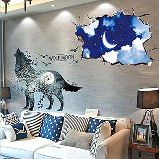 Stickers muraux 3d loup lune ciel de rêve, autocollants muraux amovibles, pour chambre d'enfant, plafond, salon. DIAYTAR COTE D'IVOIRE est une boutique en ligne généraliste qui propose plus de 300 000 références de produits pour répondre à tous les besoins de ses clients. Avec sa large sélection de produits, DIAYTAR COTE D'IVOIRE est devenue la boutique en ligne leader en Côte d'Ivoire. Elle offre une expérience d'achat en ligne sécurisée et pratique