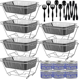 Ensemble d'assiettes pour buffet, demi-taille, fournitures de service jetables - paquet de 6 - réchauffeurs de nourriture pour les fêtes, y compris grilles métalliques, combustibles, casseroles à eau en aluminium, casseroles et ustensiles de service - bol. Avec une offre diversifiée et une présence en ligne solide, DIAYTAR COTE D'IVOIRE a su se positionner comme l'un des acteurs majeurs du commerce électronique en Côte d'Ivoire. La boutique en ligne généraliste propose des produits allant des articles ménagers aux accessoires de mode. Les clients bénéficient d'un service de qualité et d'une livraison rapide.