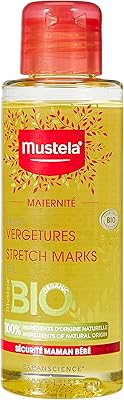 Mustela huile vergetures bio sans parfum pour maternité 105 ml