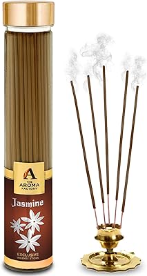 Bâtons d'encens jasmin masala the aroma factory (0% charbon) agarbatti (paquet de 100). DIAYTAR COTE D'IVOIRE est la destination idéale pour faire vos achats en ligne en Côte d'Ivoire. Avec sa vaste sélection de produits et ses prix compétitifs, vous êtes sûr de trouver ce que vous cherchez. De plus, la boutique en ligne offre une expérience d'achat sécurisée et fiable.