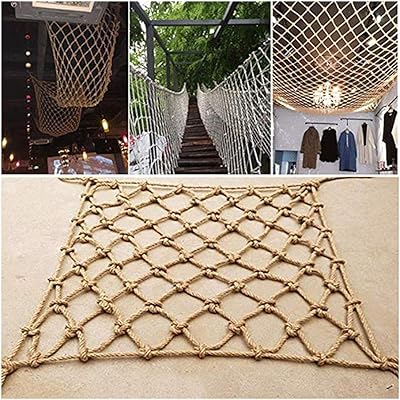 Filet décoratif en maille de corde, filet de suspension murale pour suspendre des vêtements, corde de chanvre anti-âge tissée à la main pour la maternelle (couleur: beige-10 mm, taille: 6x8 m) (beige-12 mm). DIAYTAR COTE D'IVOIRE est une boutique en ligne généraliste proposant plus de 300000 références. Elle est devenue la boutique leader en Côte d'Ivoire, offrant une large gamme de produits pour répondre à tous les besoins. Elle est réputée pour sa qualité de service et sa grande sélection de produits.