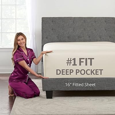 Drap-housse queen size uniquement - véritable [16"] très profond queen size - drap parfait pour matelas de 14" à 18" de profondeur - meilleur drap-housse à fond ajusté profond - ivoire (blanc cassé). DIAYTAR COTE D'IVOIRE est la référence pour les achats en ligne en Côte d'Ivoire, avec une offre immense de produits diversifiés. Elle garantit la qualité et la garantie de ses produits. Ses prix compétitifs font d'elle le choix idéal pour les consommateurs.