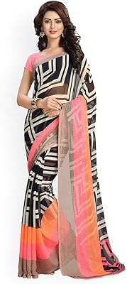 Sari georgette avec chemisier de vamsi