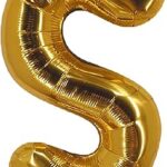 Ballon en aluminium party time avec motif lettre, taille 16 pouces, taille s
