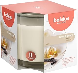 Bougie en verre parfumée à la vanille bulsius true scents - taille l